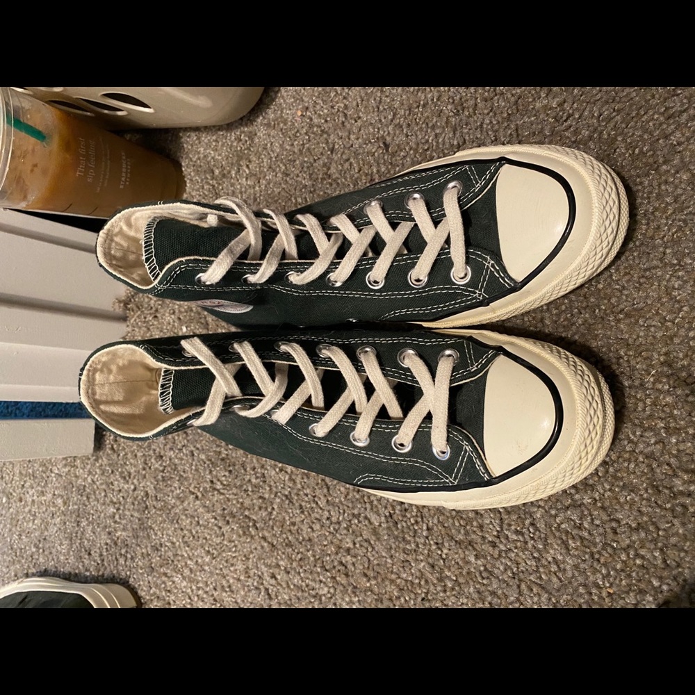 70s style green high tops